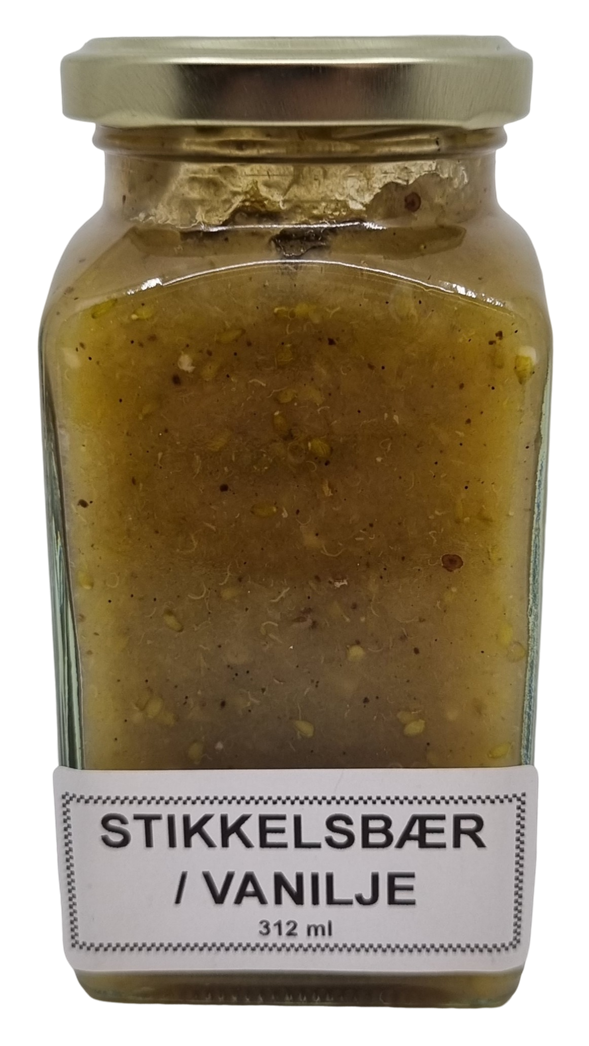 Stikkelsbær / Vanilje marmelade (312 ml.)