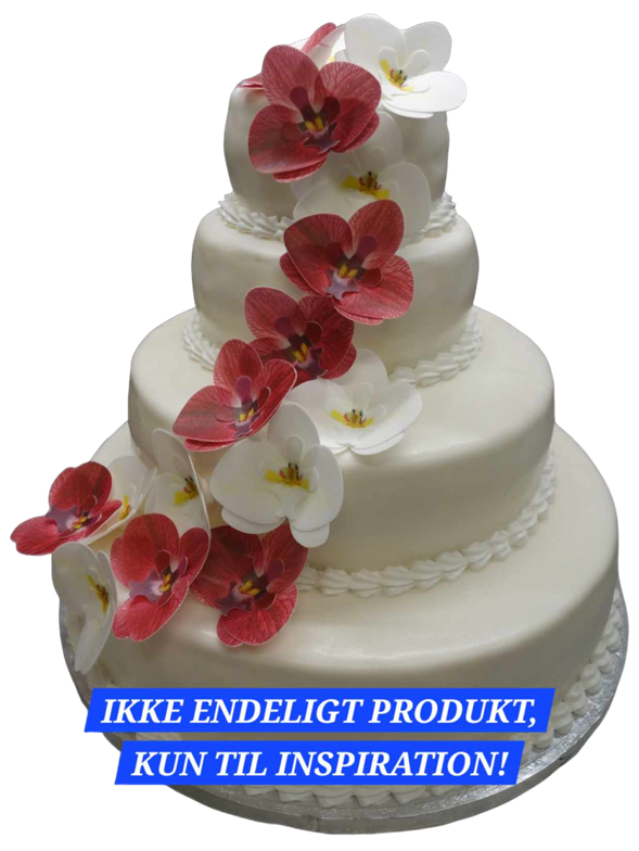 Bryllupskage i Etager (Sugarpaste)