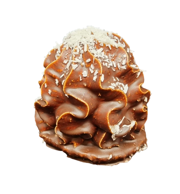 Flødebolle med Kokos på toppen (med almindeligt skum)