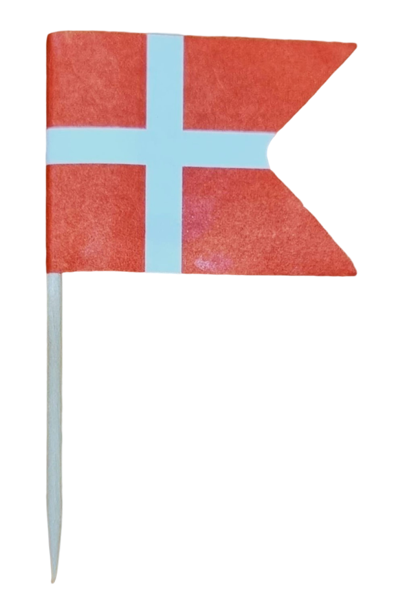 Lille fødselsdagsflag (Dannebrog) pr. stk.