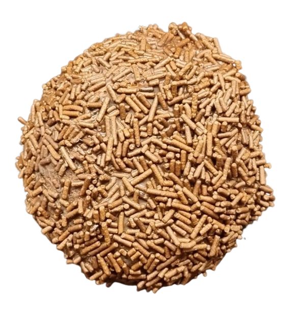 Romkugle med chokolade krymmel