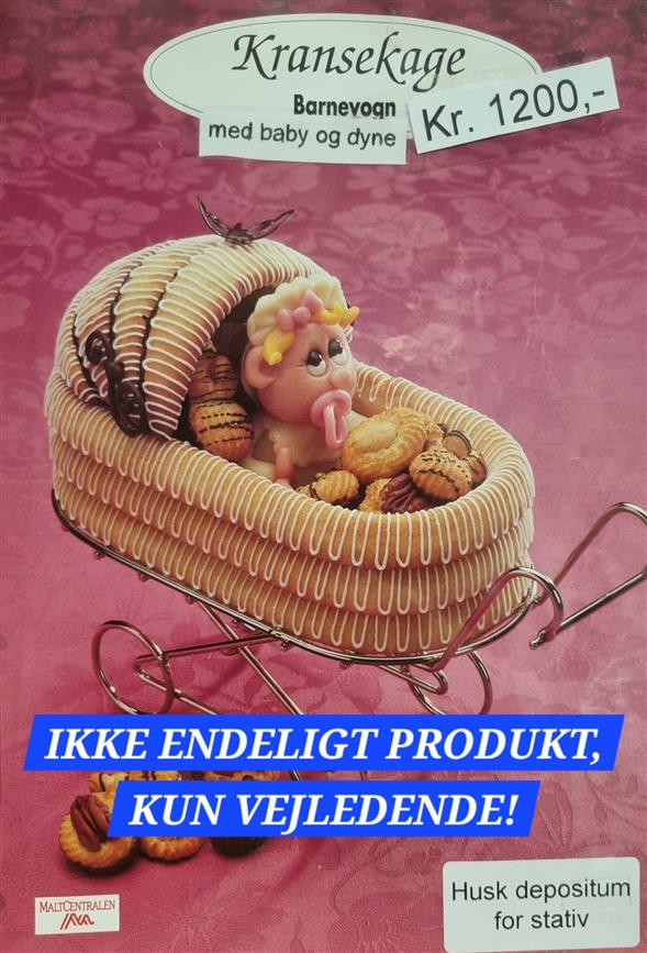 Kransekage Barnevogn med Baby & Dyne