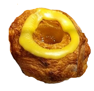 (Wienerdej) Fastelavnsbolle med abrikos marmelade og orange glasur