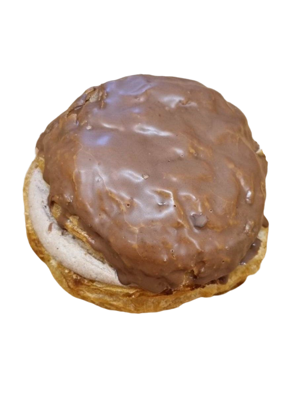 (Fløde) Fastelavnsbolle med nougatskum og nougat