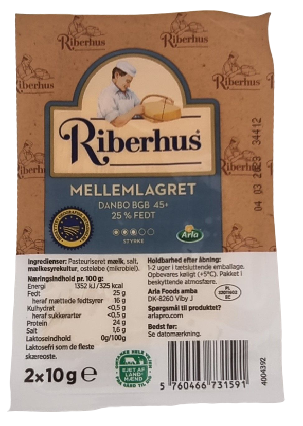 20 g Riberhus Mellemlagret Ost