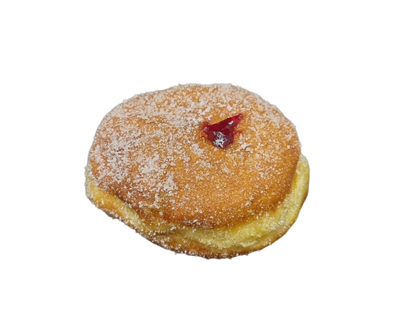 Berliner med syltetøj (hindbær)
